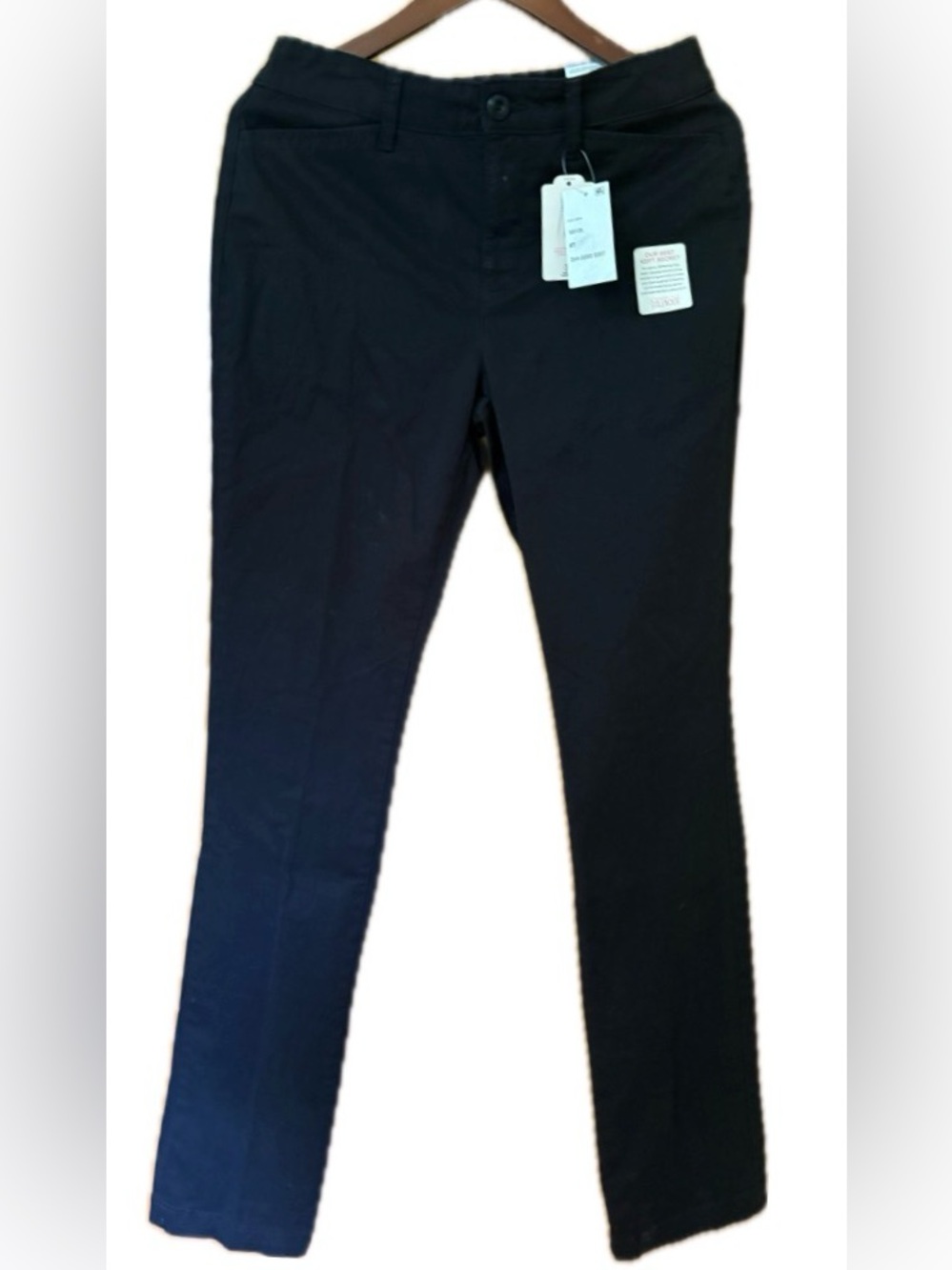 NWT St. John’s Bay Straight Leg Pants 6T Navy Blue Mid Rise Tall
